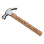 Personalized Laser Engraved 12.6-Inch Claw Hammer