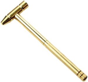 6-in-1 Mini Brass Hammer with Screwdriver Tool
