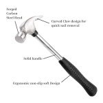 8 Pack Mini Claw Hammer Set with Rubber Handle
