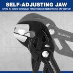 WORKPRO Adjustable Pliers Wrench Set, 7 & 10-Inch