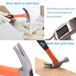 3-Pack 16oz Claw Hammer Set with Fiberglass Handle