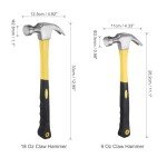 Claw Hammer Set: 9 Oz & 18 Oz