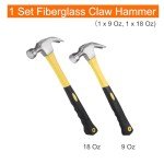 Claw Hammer Set: 9 Oz & 18 Oz