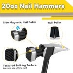 20oz Magnetic Claw Hammer with Ergonomic Handle