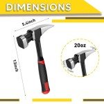 20oz Magnetic Claw Hammer with Ergonomic Handle