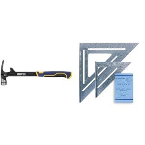 IRWIN 24oz Framing Hammer with Speed Squares Bundle