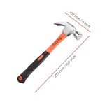 3-Pack 12oz Claw Hammer Set with Non-Slip Handle