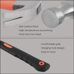 3-Pack 12oz Claw Hammer Set with Non-Slip Handle