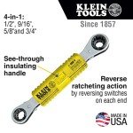 Klein Tools 4-in-1 Insulating Box Wrench & Hammer