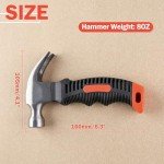 LEONTOOL 8 oz Mini Claw Hammer in Teal