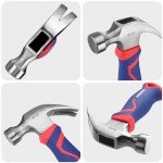 WORKPRO 8 oz Fiberglass Claw Hammer with Grip