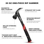 HAUTMEC 20 oz Forged Framing Hammer with Grip