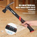 HAUTMEC 20 oz Forged Framing Hammer with Grip