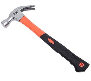 Stubby Claw Hammer with Shock-absorbing Handle