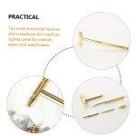 DOITOOL 2-Pack Mini Titanium Jewelry Hammers with Screwdrivers