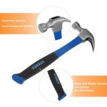 Harfington 13oz Claw Hammer with Anti-Vibration Grip
