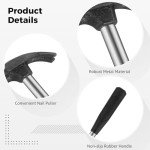 20 Mini Claw Hammers for Kids with Rubber Handles