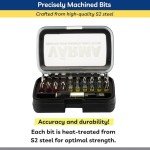 31-Piece Color-Coded Bit Set with Ratchet Tools