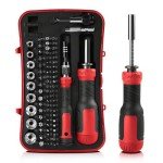 77-Piece Precision Screwdriver Bit Set with Magnetizer