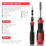 77-Piece Precision Screwdriver Bit Set with Magnetizer