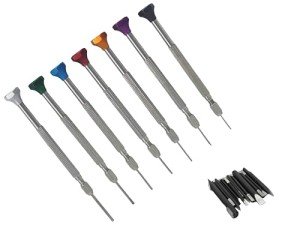 Precision Watchmaker Screwdriver Set with Replacement Blades