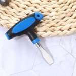 2-Pack T-Handle Flat Head Screwdrivers, 10mm