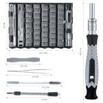 Compact Precision Screwdriver Set with 120 Heads