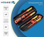 Insulated 1000V Screwdriver Set - 8 Pieces