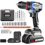 21V Cordless Brushless Drill Set with Battery
