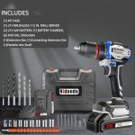 21V Cordless Brushless Drill Set with Battery