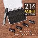 Mini Ratchet and Right Angle Screwdriver Set