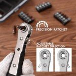 Mini Ratchet and Right Angle Screwdriver Set
