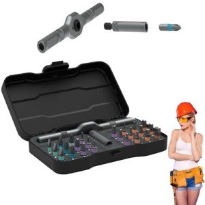 24-in-1 Magnetic Screwdriver and Ratchet Wrench Set