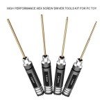 4-Piece Titanium Hex Screwdriver Set for Drones
