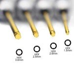 4-Piece Titanium Hex Screwdriver Set for Drones