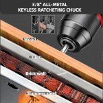 21V Cordless Brushless Drill Set with Battery