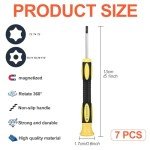 7-Piece Magnetic Torx Screwdriver Set with Pry Tool