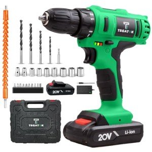 Tegatok 20V Cordless Drill and Screwdriver Kit