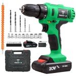 Tegatok 20V Cordless Drill and Screwdriver Set