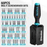DURATECH Multi-Function Screwdriver Set with 60 Bits