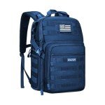 Royal Blue Tactical Camera Backpack with Laptop Compartment