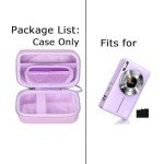 Hard Storage Case for Canon & Sony Cameras - Purple