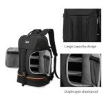JINNUOLANG Waterproof DSLR Camera Sling Bag