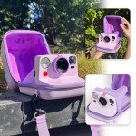 WOGOZAN Hard Shell Case for Polaroid Cameras - Purple
