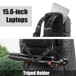 Multifunctional Waterproof Camera Backpack with Tripod Holder