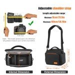 Waterproof Camera Bag with Tripod Holder – Black