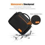 Waterproof Camera Bag with Tripod Holder – Black