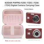 Elonbo Pink Camera Case for Kodak PIXPRO Models