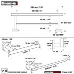 5-Piece Champagne Bronze Bathroom Hardware Set