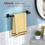 Matte Black 5-Piece Bathroom Hardware Set